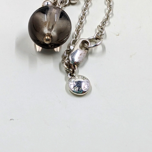 J. Crew Signed Vintage Y2K Era Extra Long Genuine Glass Crystal Necklace - Picture 2 of 4